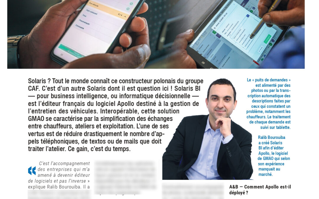 GMAO collaborative avec Apollo de Solaris-BI
