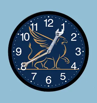 Horloge avec le logo de SOLARIS
